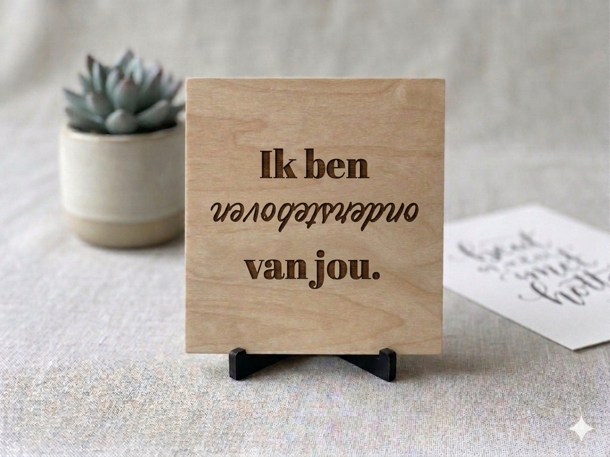 Hout tegeltje - Afbeelding 4