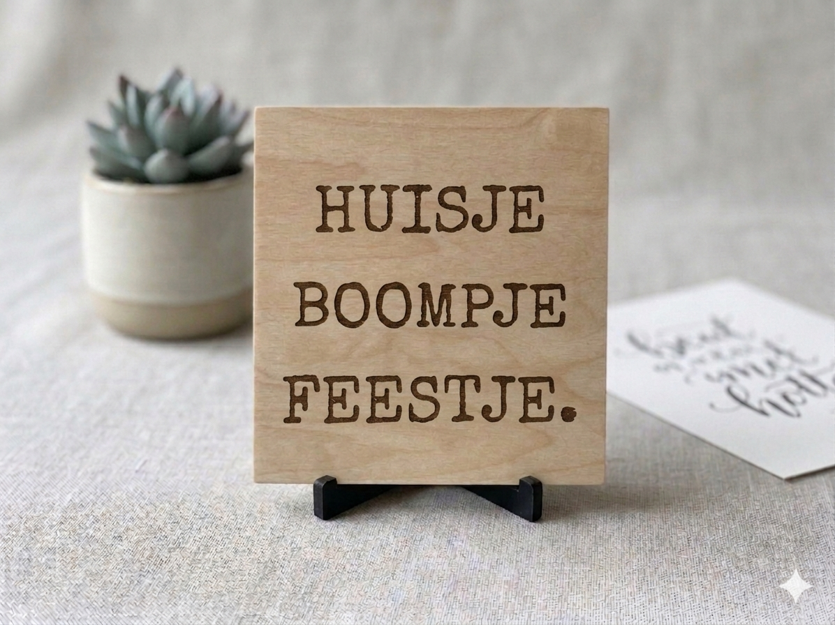Hout tegeltje - Afbeelding 5