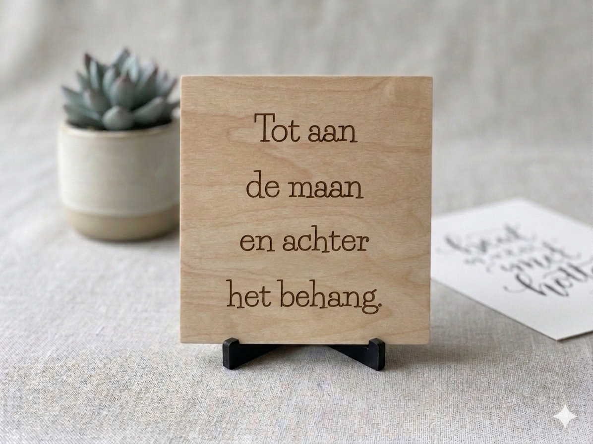 Hout tegeltje - Afbeelding 6