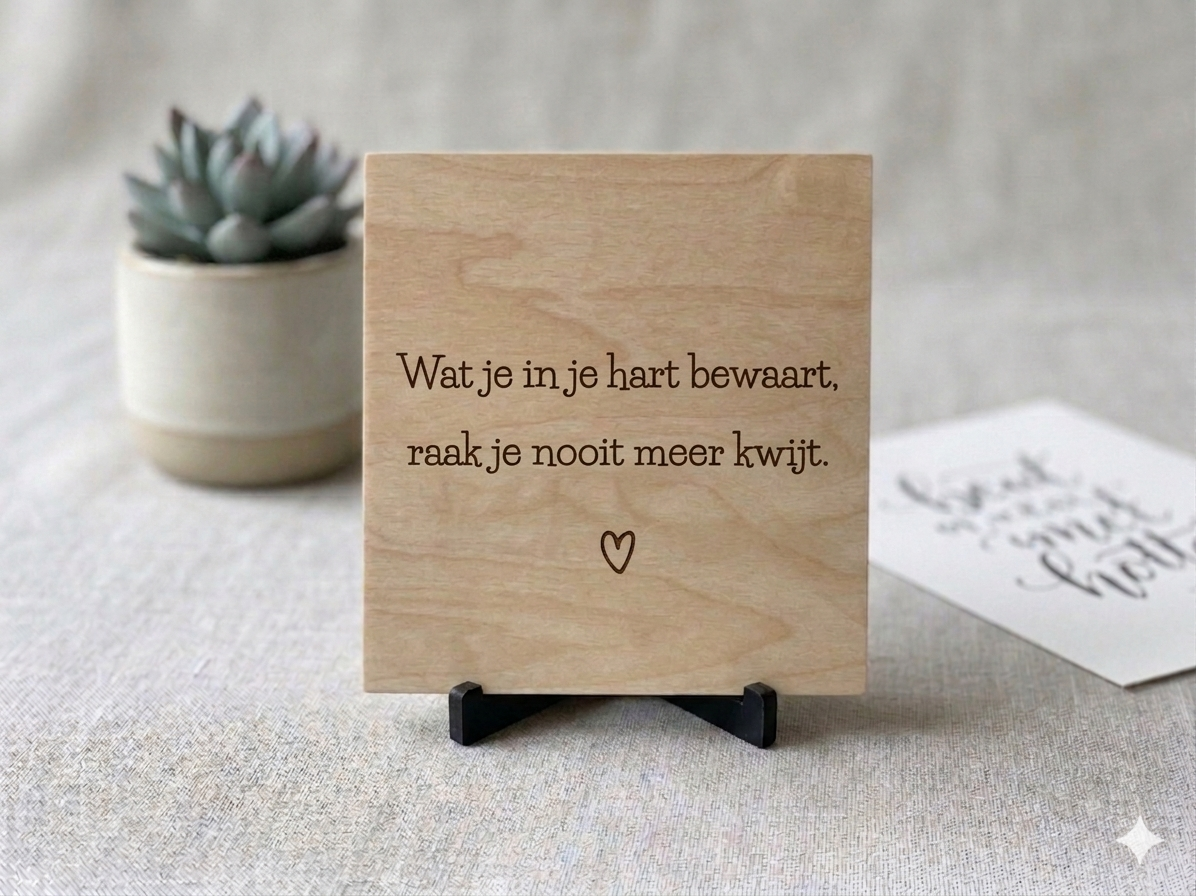 Hout tegeltje - Afbeelding 7